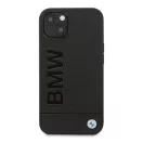 BMW Leather Stamp Apple iPhone 14 Plus hátlap tok, fekete