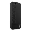 BMW Leather Stamp Apple iPhone 14 Plus hátlap tok, fekete