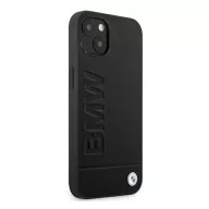 BMW Leather Stamp Apple iPhone 14 Plus hátlap tok, fekete