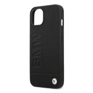 BMW Leather Stamp Apple iPhone 14 Plus hátlap tok, fekete