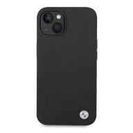 BMW Silicone Metal Logo Apple iPhone 14 hátlap tok, fekete