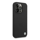 BMW Apple iPhone 14 Pro Max Szilikon hátlap tok, fekete