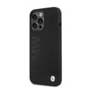 BMW Silicone Signature Logo Magsafe Apple iPhone 13 Pro hátlap tok, fekete