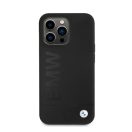 BMW Silicone Signature Logo Magsafe Apple iPhone 13 Pro hátlap tok, fekete