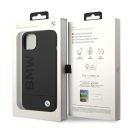 BMW Silicone Signature Logo Magsafe Apple iPhone 14 Plus hátlap tok, fekete
