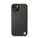 BMW Signature Logo Imprint Magsafe Apple iPhone 14 hátlap tok, fekete