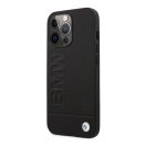 BMW Signature Logo Imprint Magsafe Apple iPhone 14 Pro Max hátlap tok, fekete