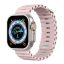 Phoner River Apple Watch 49/45/44/42 mm szilikon szíj, rózsaszín