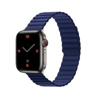   Phoner Rever Apple Watch forgatható mágneses szilikon szíj, 41/40/38mm, S/M, kék