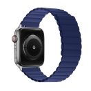 Phoner Rever Apple Watch forgatható mágneses szilikon szíj, 41/40/38mm, S/M, kék