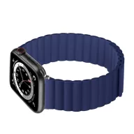   Phoner Rever Apple Watch forgatható mágneses szilikon szíj, 41/40/38mm, S/M, kék