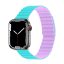 Phoner Rever Apple Watch forgatható mágneses szilikon szíj, 49/45/44/42mm, M/L, kék/lila