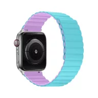   Phoner Rever Apple Watch forgatható mágneses szilikon szíj, 49/45/44/42mm, M/L, kék/lila