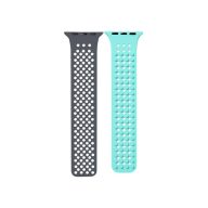   Phoner Spike Apple Watch szilikon szíj, 49/45/44/42mm, szürke/kék