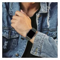   Phoner Hook Apple Watch csatos fonott szövet szíj, 38/40/41mm, kék