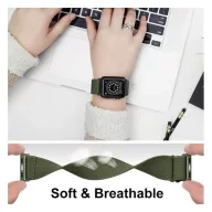   Phoner Dew Apple Watch csatos fonott szövet szíj, 38/40/41mm, szürke