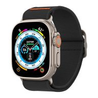   Spigen Lite Fit Ultra Apple Watch Ultra 3 / 2 / 1 49mm / 10 /  9 / 8 / 7 45mm / SE / 6 / 5 / 4 44mm / 3 / 2 / 1 42mm szövet szíj, fekete