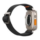 Spigen Lite Fit Ultra Apple Watch Ultra 3 / 2 / 1 49mm / 10 /  9 / 8 / 7 45mm / SE / 6 / 5 / 4 44mm / 3 / 2 / 1 42mm szövet szíj, fekete