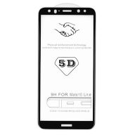   Samsung Galaxy S9 SM-G960, Kijelzővédő fólia, ütésálló fólia (az íves részre is!), Tempered Glass (edzett üveg), fekete
