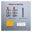 Spigen Glas.tR EZ Fit Optik Pro Samsung Galaxy S23 Ultra Tempered kameralencse-védő fólia felhelyező kerettel, fekete (2db)