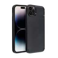   Forcell Carbon Premium Apple iPhone 14 Plus karbon mintás szilikon tok, fekete