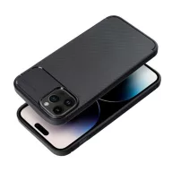   Forcell Carbon Premium Apple iPhone 14 Plus karbon mintás szilikon tok, fekete