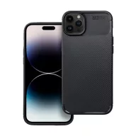   Forcell Carbon Premium Apple iPhone 14 Plus karbon mintás szilikon tok, fekete