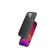   Forcell Carbon Premium Apple iPhone 14 Plus karbon mintás szilikon tok, fekete