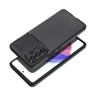   Forcell Carbon Premium Samsung Galaxy A52 5G / A52 LTE ( 4G ) / A52S karbon mintás szilikon tok, fekete