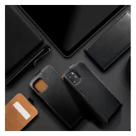 Flip tok szilikon belsővel  Samsung Galaxy A54 5G , fekete