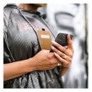 Flip tok szilikon belsővel  Samsung Galaxy A54 5G , fekete