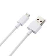   USB töltő- és adatkábel, microUSB, 80 cm, Xiaomi, fehér, gyári