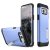 Samsung Galaxy S8 Plus SM-G955, TPU szilikon tok, műanyag hátlappal, kitámasztóval, Spigen Slim Armor, kék