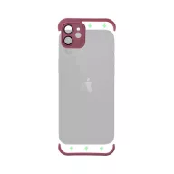   Mini bumper szilikon tok, Apple iPhone 12 Pro Max, cseresznye