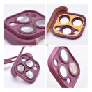 Mini bumper szilikon tok, Apple iPhone 12 Pro Max, cseresznye