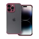 Mini bumper szilikon tok, Apple iPhone 14 Pro, cseresznye