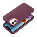 Frame Apple iPhone 11 közepesen ütésálló tok kameravédő kerettel, lila