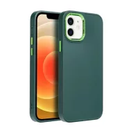   Frame Apple iPhone 12/12 Pro közepesen ütésálló tok kameravédő kerettel, zöld