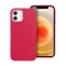 Frame Apple iPhone 12/12 Pro közepesen ütésálló tok kameravédő kerettel, magenta