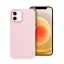 Frame Apple iPhone 12/12 Pro közepesen ütésálló tok kameravédő kerettel, rózsaszín