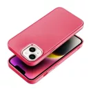 Frame Apple iPhone 14 közepesen ütésálló tok kameravédő kerettel, magenta