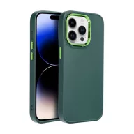   Frame Apple iPhone 14 Pro közepesen ütésálló tok kameravédő kerettel, zöld