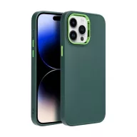   Frame Apple iPhone 14 Pro Max közepesen ütésálló tok kameravédő kerettel, zöld