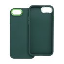 Frame Apple iPhone 7/8/SE 2020/SE 2022 közepesen ütésálló tok kameravédő kerettel, zöld