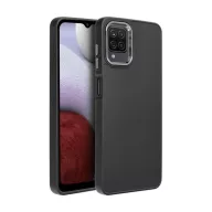   Frame Samsung Galaxy A12 közepesen ütésálló tok kameravédő kerettel, fekete