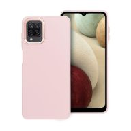 Frame Samsung Galaxy A12 szilikon tok, rózsaszín