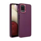 Frame Samsung Galaxy A12 közepesen ütésálló tok kameravédő kerettel, lila