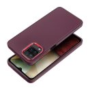 Frame Samsung Galaxy A12 közepesen ütésálló tok kameravédő kerettel, lila