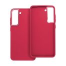 Frame Samsung Galaxy S21 FE közepesen ütésálló tok kameravédő kerettel, magenta