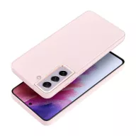  Frame Samsung Galaxy S21 FE közepesen ütésálló tok kameravédő kerettel, rózsaszín